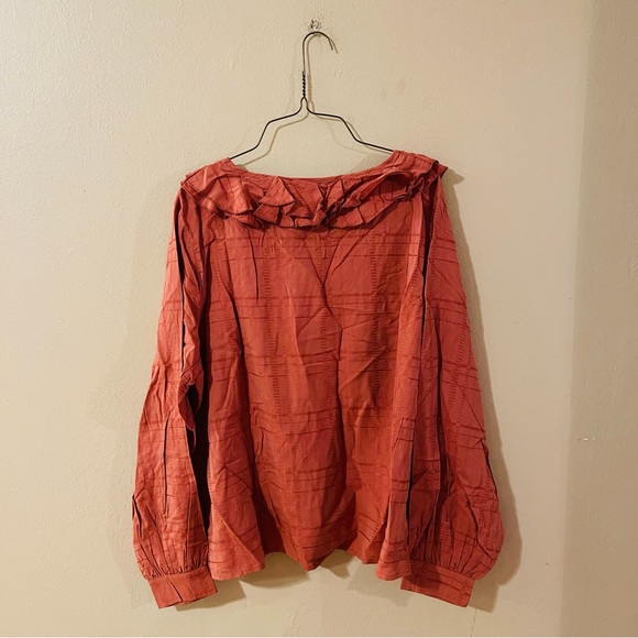 NWT Roolee Ruffle Neckline Blouse - Picture 6 of 8